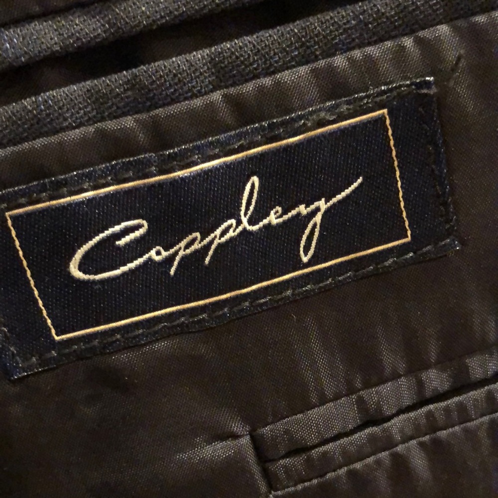 Custom Made Navy Windowpane Jacket - image 1